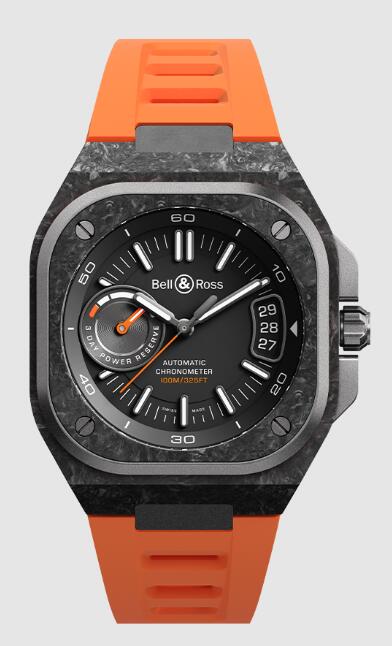 Review Bell and Ross BR 05 Replica Watch BR-X5 CARBON ORANGE BRX5R-BO-TC/SRB